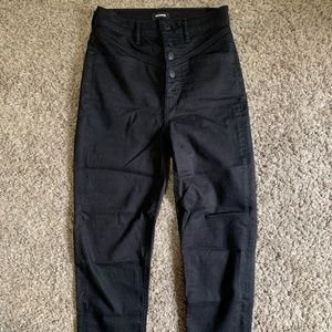 Button Up Black Express Jeans